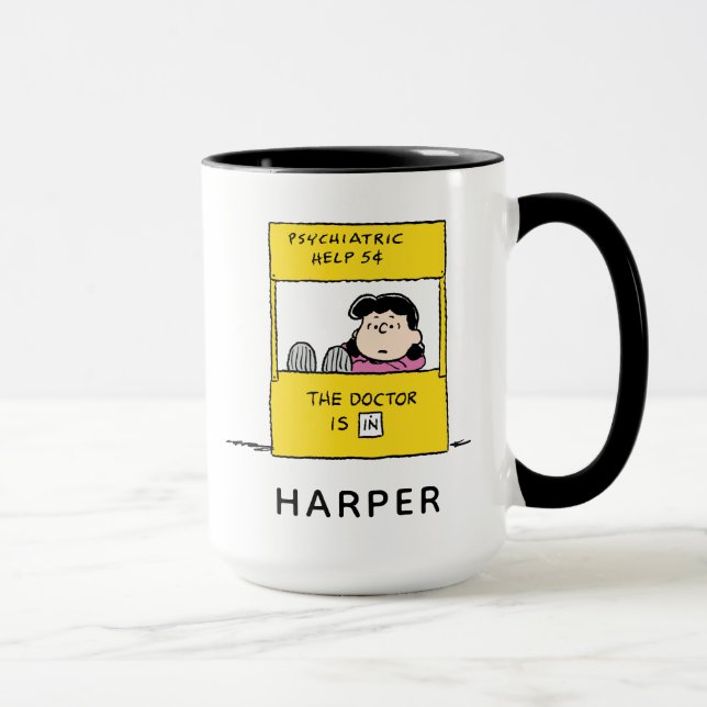 Peanuts | Lucy & the Doctor Is In Mugg (Höger)