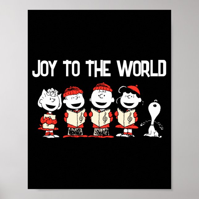 Peanuts Merry Christmas Holiday Choir  Poster (Framsidan)