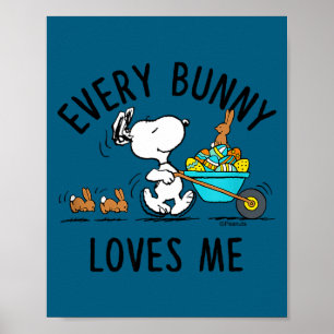 Peanuts - påsk - varje kanin älskar mig Peanuts - Poster
