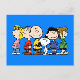 Peanuts Peanutgänget tillsammans Vykort