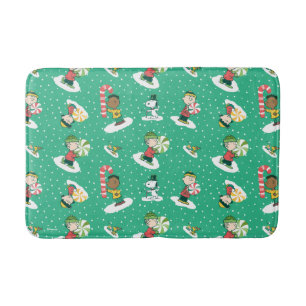 Peanuts Peppermint Dreams Snowflake Mönster Badrumsmatta