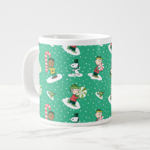 Peanuts Peppermint Dreams Snowflake Mönster Jumbo Mugg