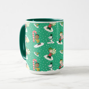 Peanuts Peppermint Dreams Snowflake Mönster Mugg
