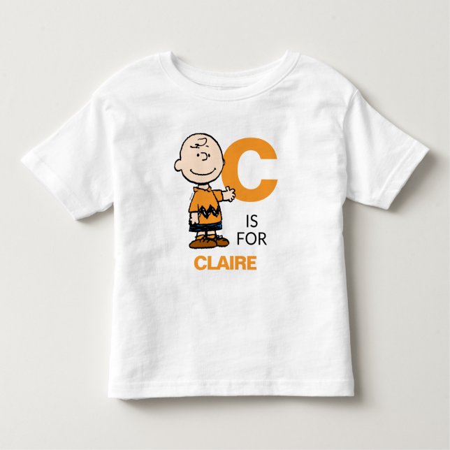 PEANUTS | Personlig Charlie Brown T Shirt (Framsida)
