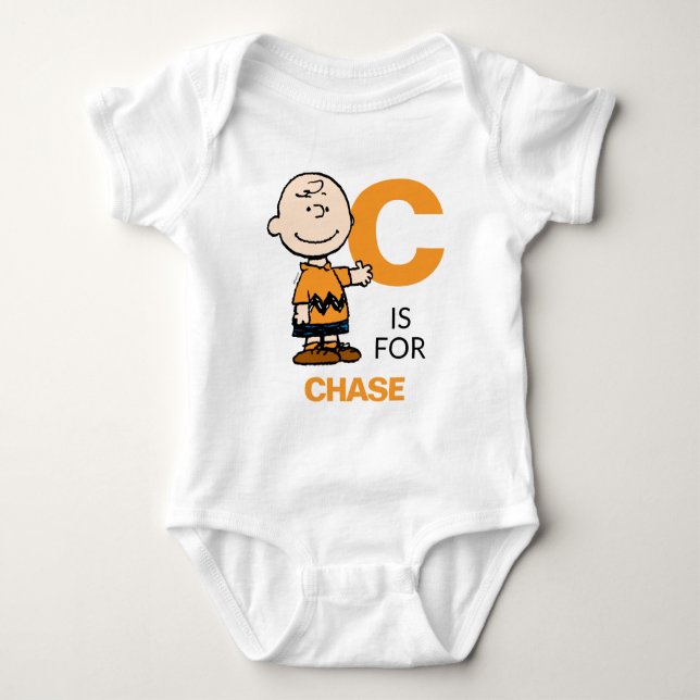 PEANUTS | Personlig Charlie Brown T Shirt (Framsida)