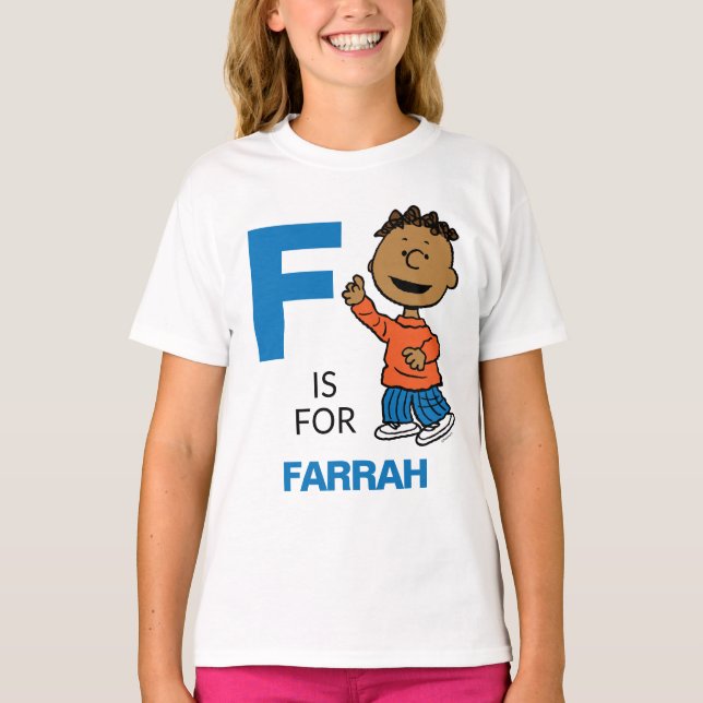 PEANUTS | Personlig Franklin T Shirt (Framsida)