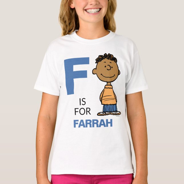 PEANUTS | Personlig Franklin T Shirt (Framsida)