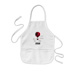 PEANUTS   Red & Black Mönster   Lägg till ditt nam Barnförkläde