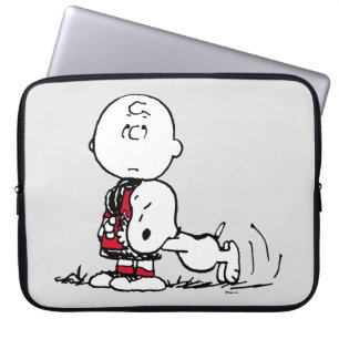 PEANUTS Red & Black Mönster Laptop Fodral