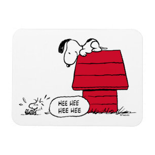 PEANUTS   Red & Black Mönster Magnet
