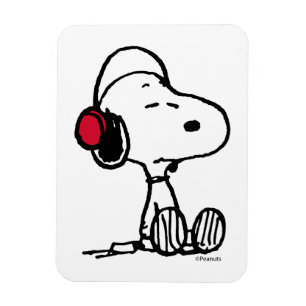 PEANUTS Red & Black Mönster Magnet
