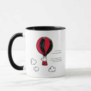 PEANUTS   Red & Black Mönster Mugg