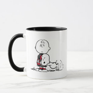 PEANUTS   Red & Black Mönster Mugg