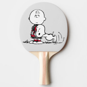 PEANUTS   Red & Black Mönster Pingisracket