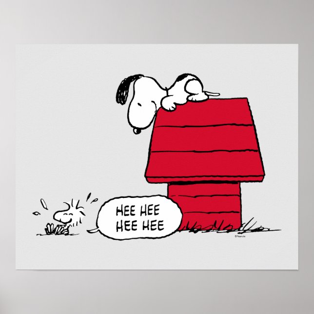PEANUTS | Red & Black Mönster Poster (Framsidan)