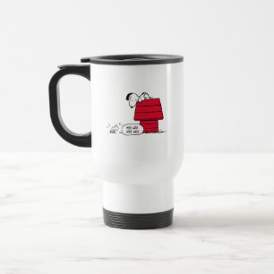 PEANUTS Red & Black Mönster Resemugg