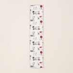 PEANUTS | Red & Black Mönster Sjal<br><div class="desc">Den här söta Peanuts-röda och svarta teckningen visar gänget i olika scener i världen av Charles M. Schulz.</div>