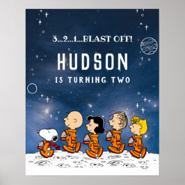Peanuts | Rymdfödelsedag Poster