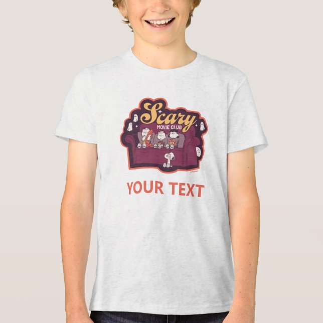 Peanuts Skräckfilmsklubb Halloween-soffa T Shirt (Framsida)