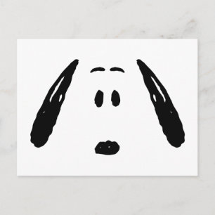 Peanuts   Snoopy Ansikte Vykort