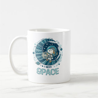 Peanuts | Snoopy Astronaut “I Need Space” Kaffemugg