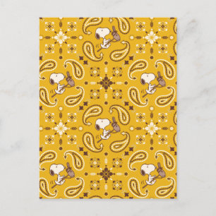 Peanuts   Snoopy Bandana Cowboy Vykort