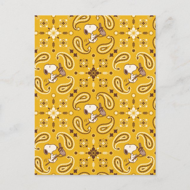 Peanuts | Snoopy Bandana Cowboy Vykort (Framsida)
