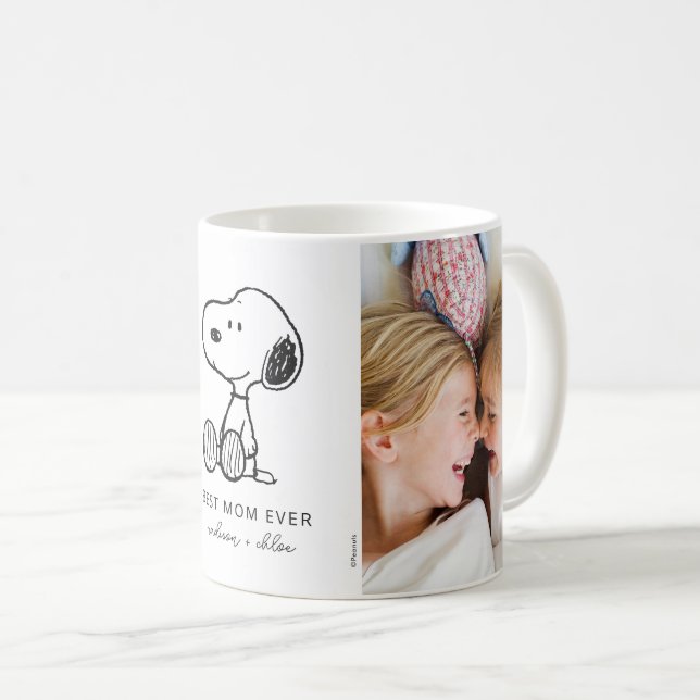 PEANUTS | Snoopy - Bästa Mamma någonsin - Foto Kaffemugg (Framsida höger)