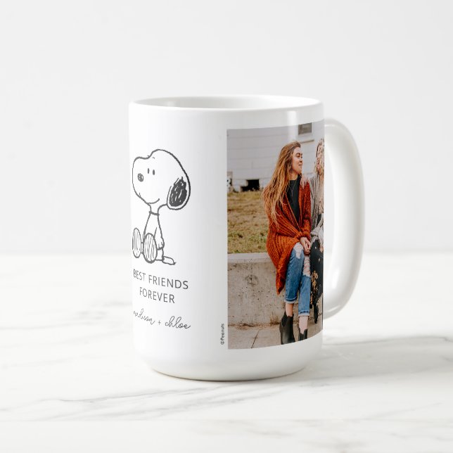 PEANUTS | Snoopy - Bästa vänner någonsin - Foto Kaffemugg (Framsida höger)