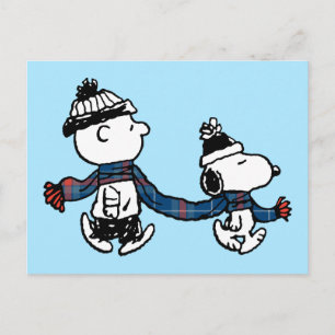 Peanuts Snoopy & Charlie Brown Varm och mysig Vykort