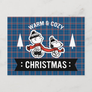 Peanuts Snoopy & Charlie Brown Varm och mysig Vykort