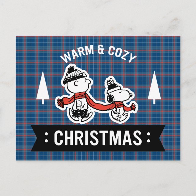 Peanuts | Snoopy & Charlie Brown Varm och mysig Vykort (Framsida)