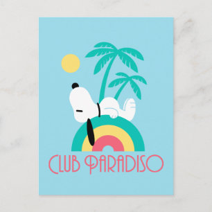 Peanuts Snoopy Deco Dreams Club Paradiso Vykort