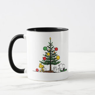 Peanuts Snoopy Festive Christmas Tree Holiday Gift Mugg