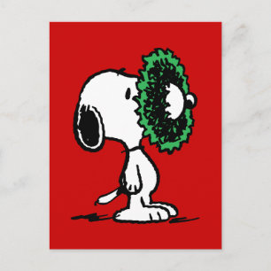 Peanuts Snoopy för högtiderna Vykort