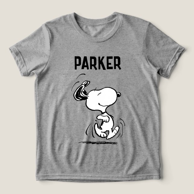 Peanuts | Snoopy Glad Dans T Shirt (Design Framsida)