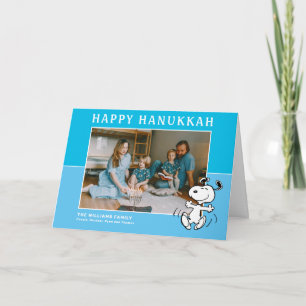 Peanuts Snoopy Glad Hanukkah Helgkort