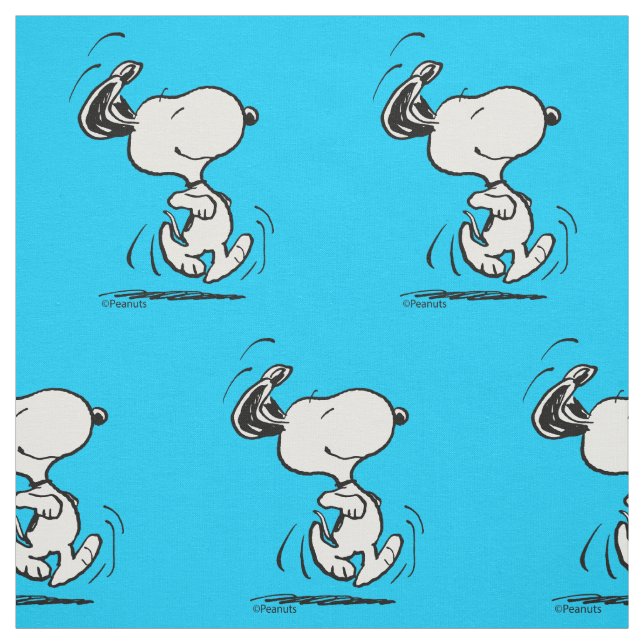 Peanuts | Snoopy Glada Dans Tyg (Provkarta)
