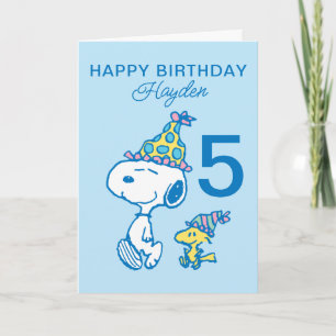 PEANUTS   Snoopy Grattis på födelsedagen Kort