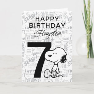 PEANUTS   Snoopy Grattis på födelsedagen Kort