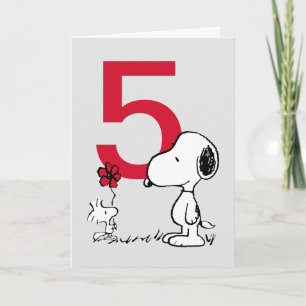 PEANUTS   Snoopy Grattis på födelsedagen Kort