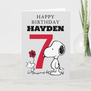 PEANUTS   Snoopy Grattis på födelsedagen Kort