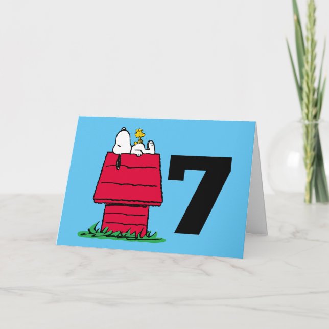 PEANUTS | Snoopy Grattis på födelsedagen Kort (Framsida)