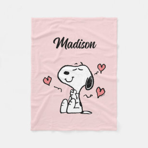 Peanuts   Snoopy Hearts Fleecefilt