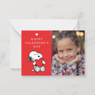 Peanuts   Snoopy Hjärta Foto Alla Hjärtans Dag Anteckningskort