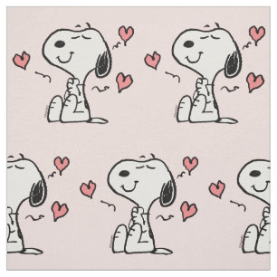 Peanuts Snoopy Hjärter Tyg