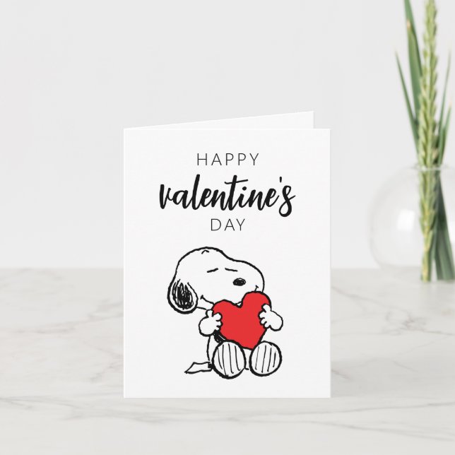 Peanuts | Snoopy Hjärtkram Kort (Framsida)