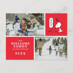 Peanuts   Snoopy Ho Ho Ho Matservis Helg Vykort