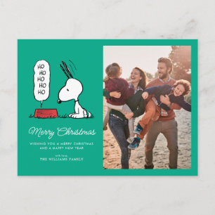 Peanuts   Snoopy Ho Ho Ho Matservis Helg Vykort
