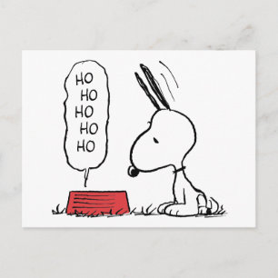 Peanuts Snoopy Ho Ho Ho Matservis Helg Vykort